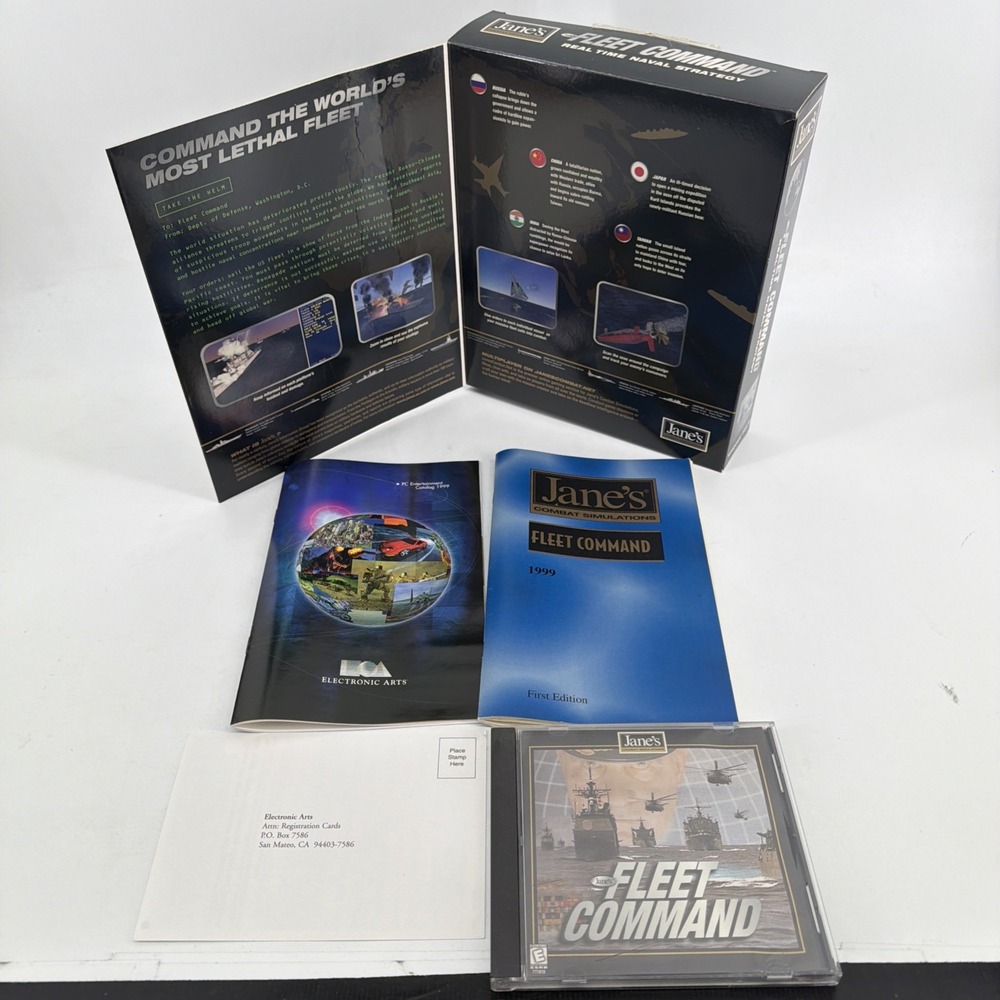 Janes Fleet Command (1999) Pre-Owned US Retail Store Big Box Edition As Shown - Picture 5 of 8